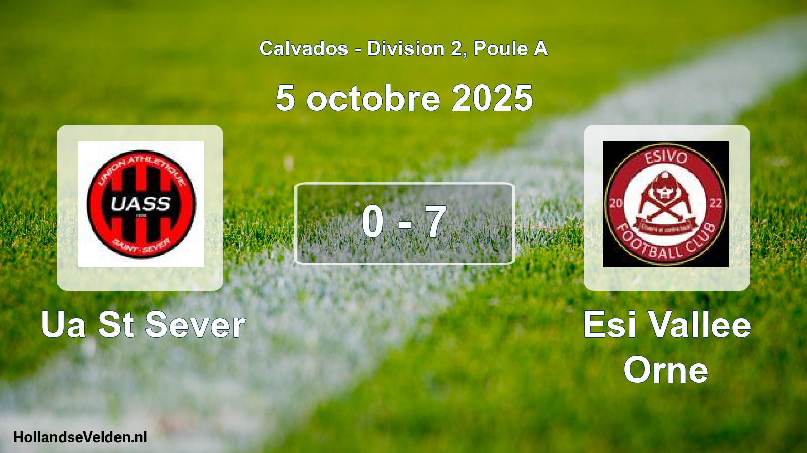 Total number of matches played: Ua St Sever - Esi Vallee Orne 0 - 7 (5 October 2025)