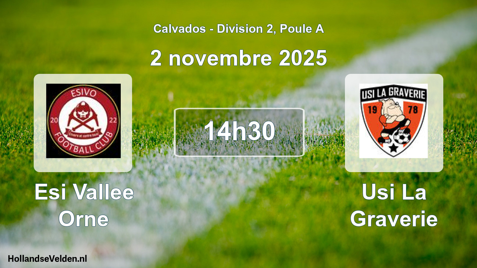 Scheduled Match: Esi Vallee Orne - Usi La Graverie (2 November 2025)