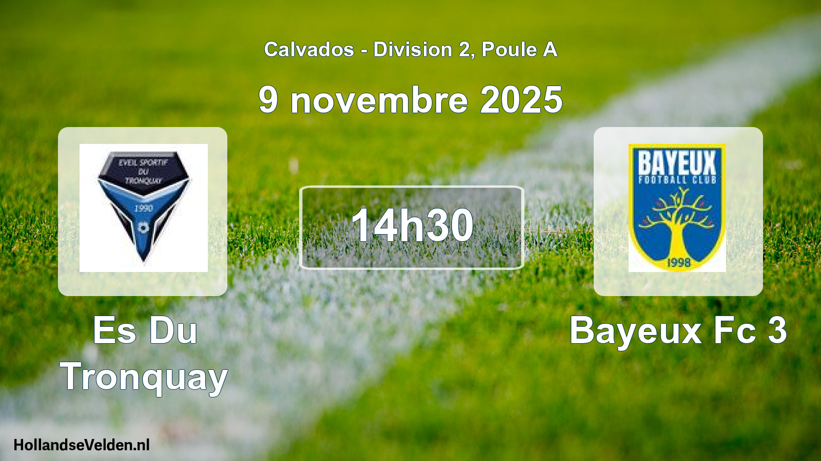 Scheduled Match: Es Du Tronquay - Bayeux Fc 3 (9 November 2025)