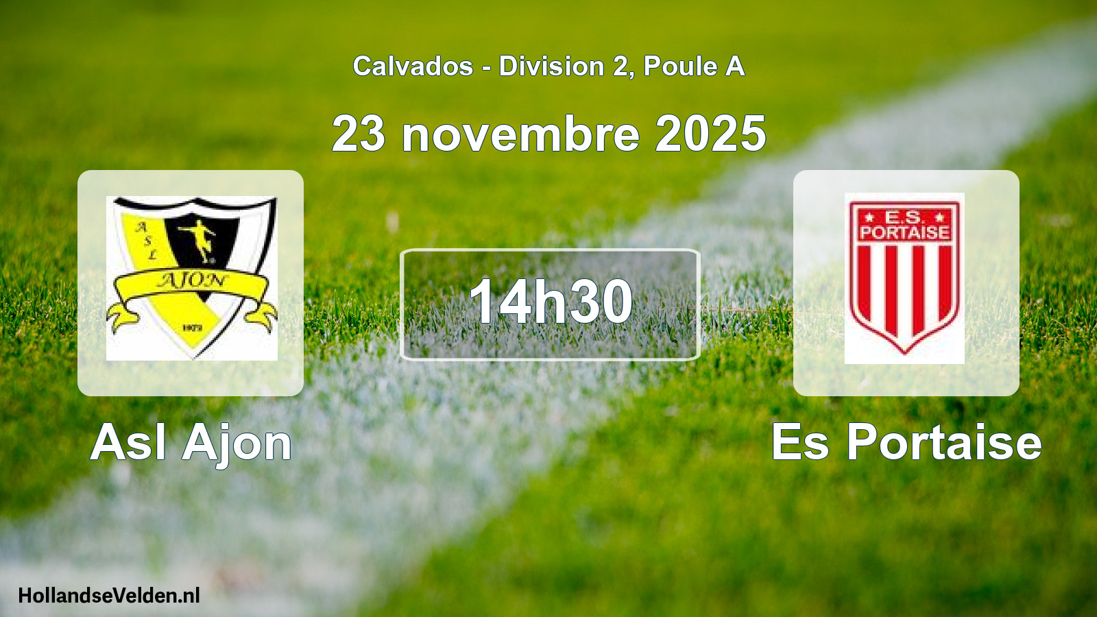 Geplande wedstrijd: Asl Ajon - Es Portaise (23 november 2025)