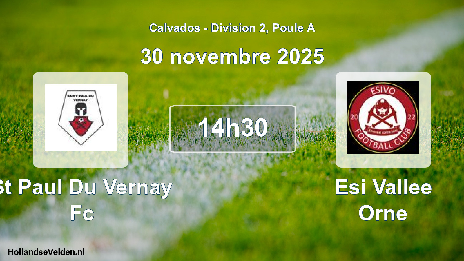 Geplande wedstrijd: St Paul Du Vernay Fc - Esi Vallee Orne (30 novembre 2025)