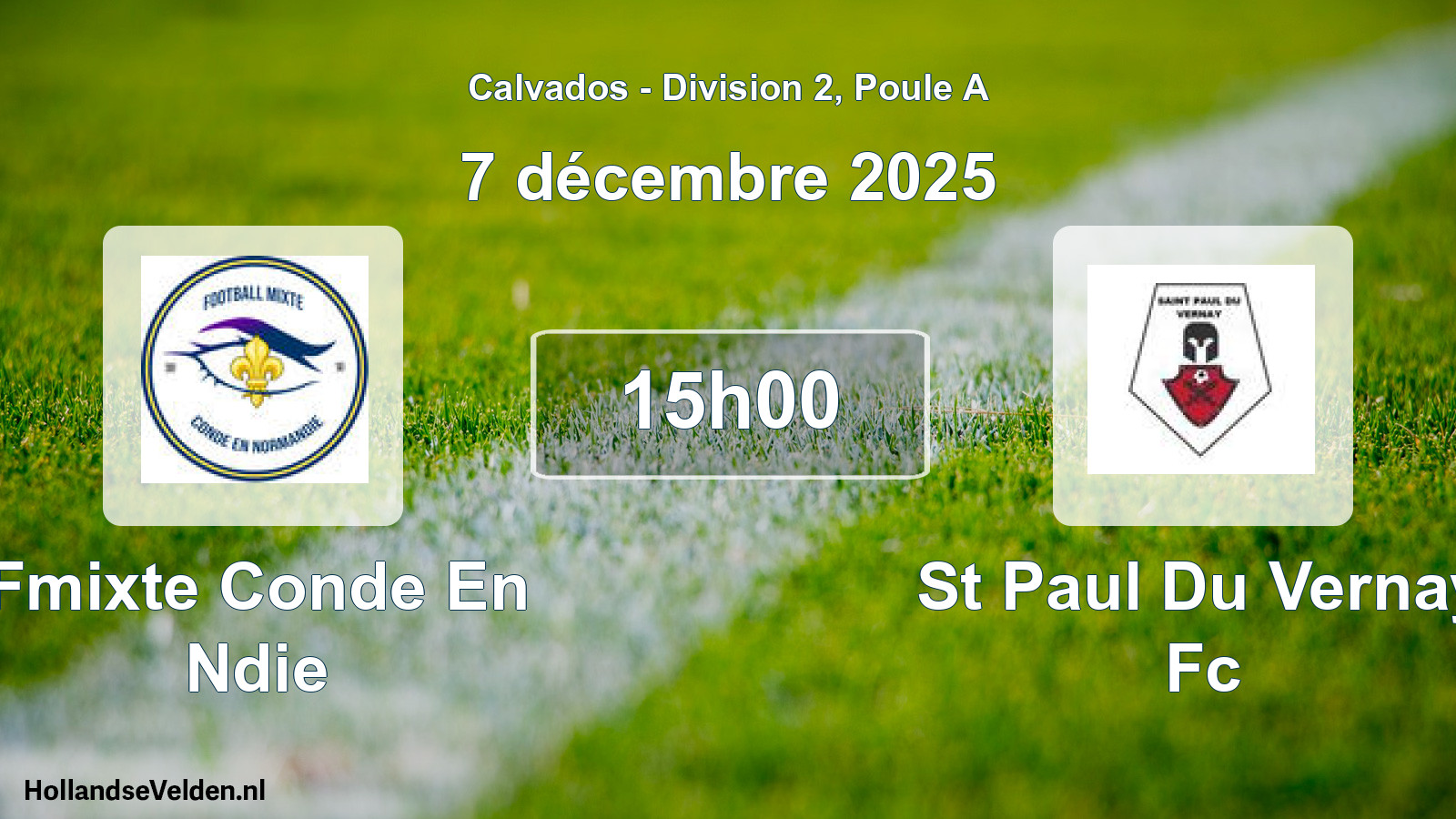 Geplande wedstrijd: Fmixte Conde En Ndie - St Paul Du Vernay Fc (7 december 2025)