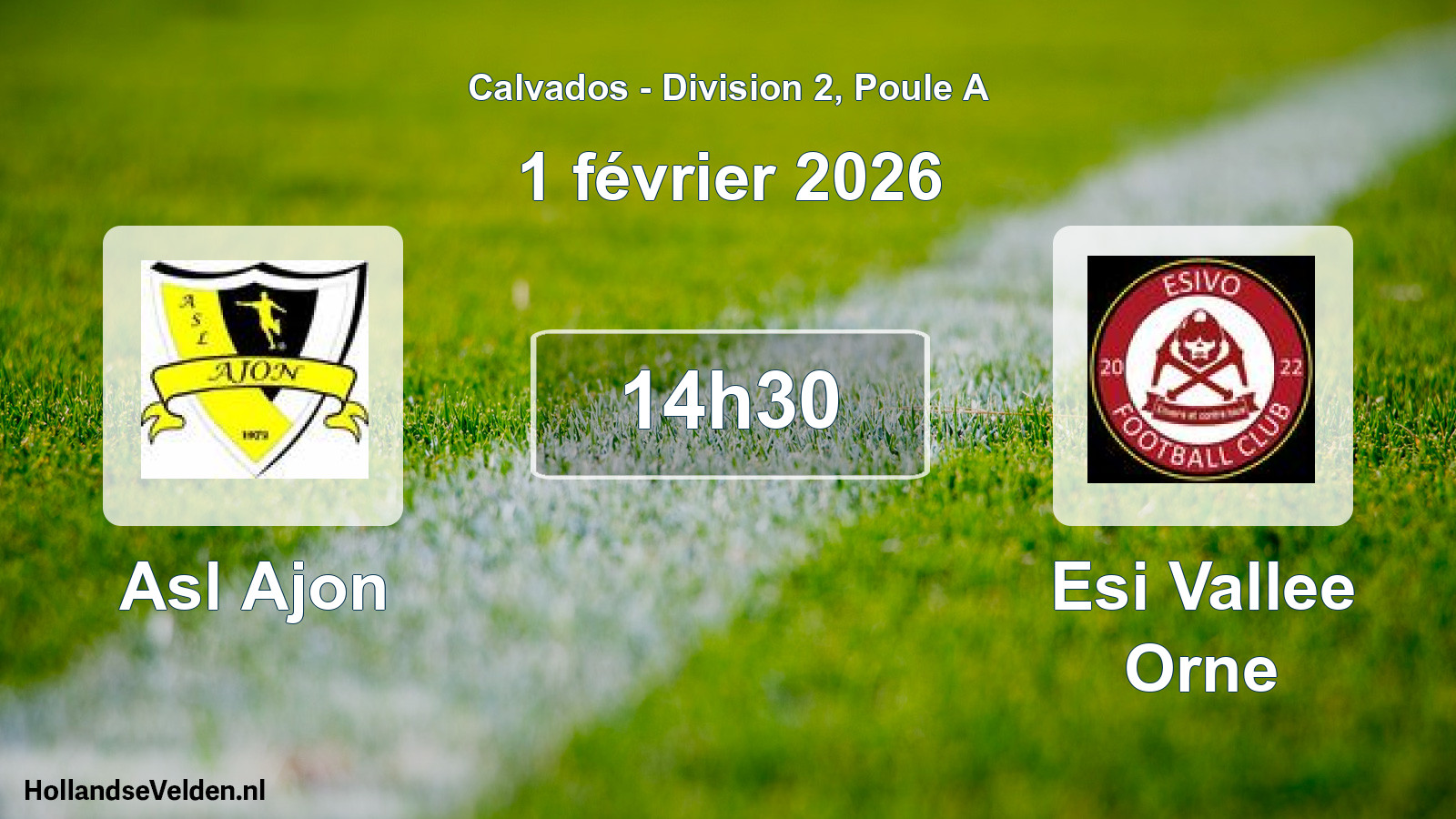 Scheduled Match: Asl Ajon - Esi Vallee Orne (1 February 2026)