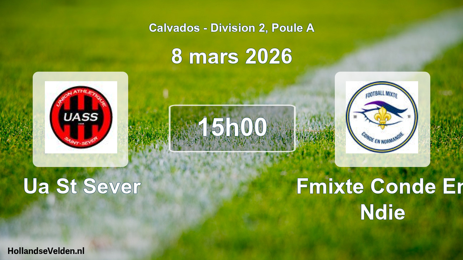 Scheduled Match: Ua St Sever - Fmixte Conde En Ndie (8 March 2026)