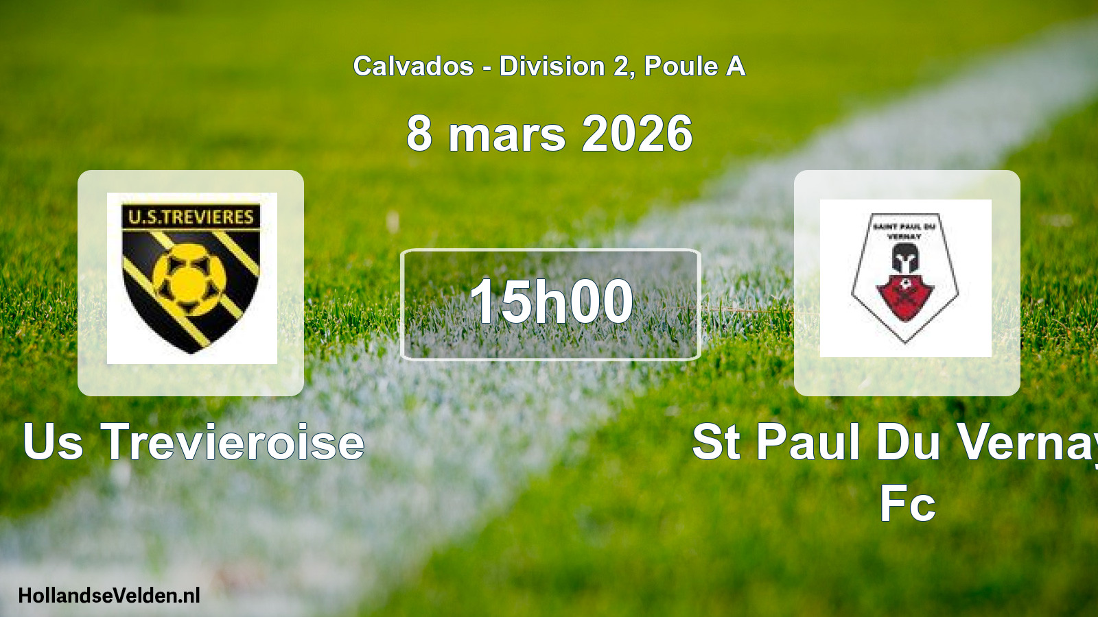 Geplande wedstrijd: Us Trevieroise - St Paul Du Vernay Fc (8 maart 2026)