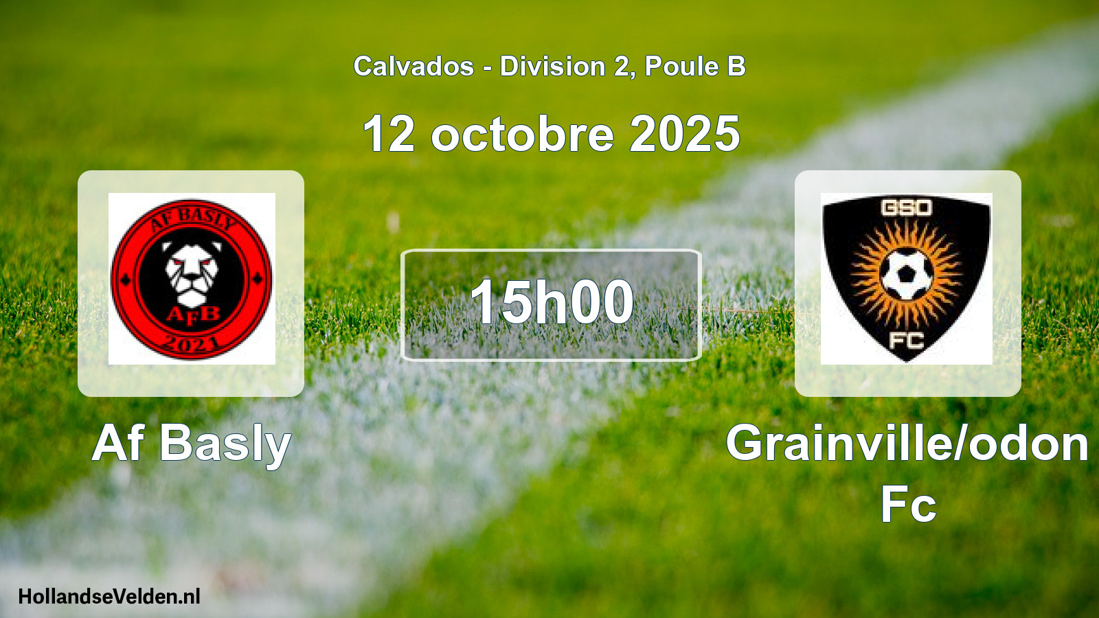 Geplande wedstrijd: Af Basly - Grainville/odon Fc (12 oktober 2025)