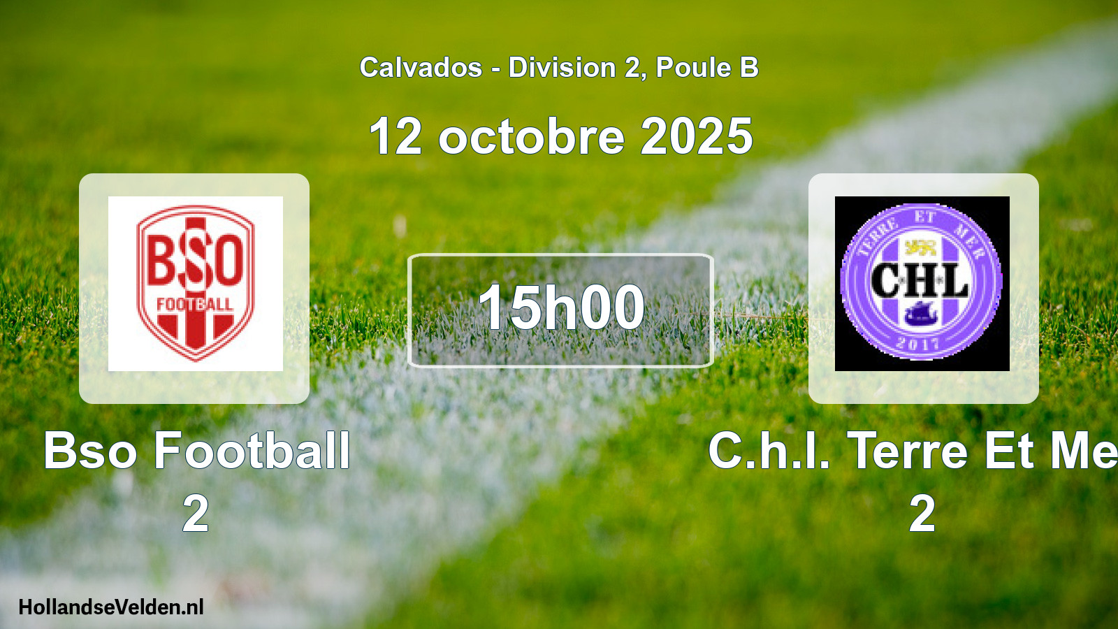 Geplande wedstrijd: Bso Football 2 - C.h.l. Terre Et Mer 2 (12 oktober 2025)