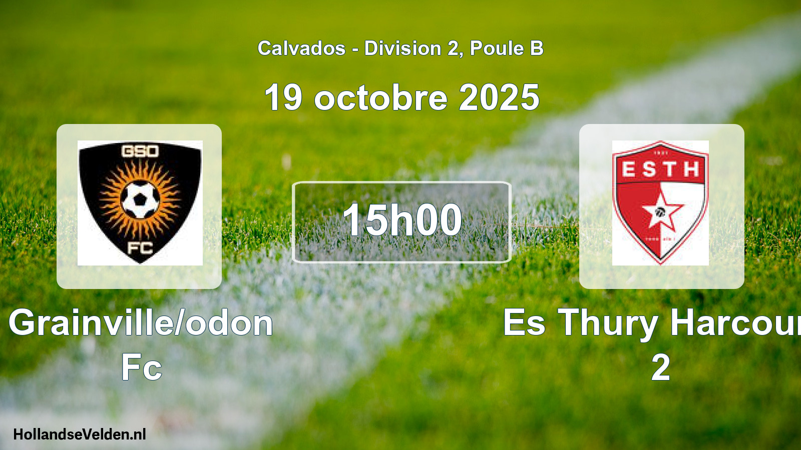 Geplande wedstrijd: Grainville/odon Fc - Es Thury Harcourt 2 (19 octobre 2025)