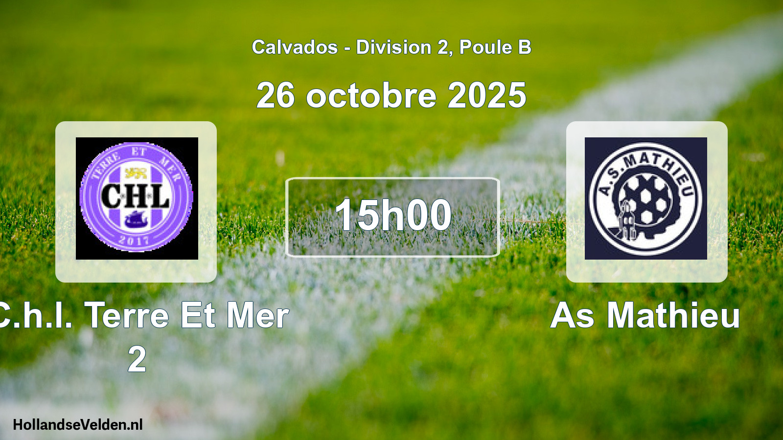 Scheduled Match: C.h.l. Terre Et Mer 2 - As Mathieu (26 October 2025)