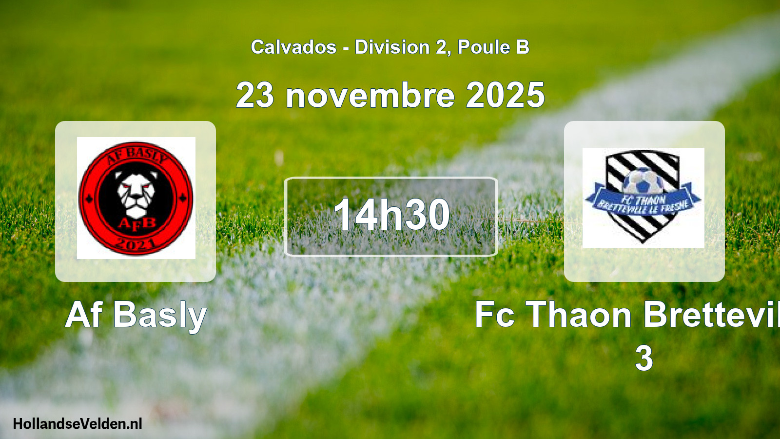 Geplande wedstrijd: Af Basly - Fc Thaon Bretteville 3 (23 november 2025)