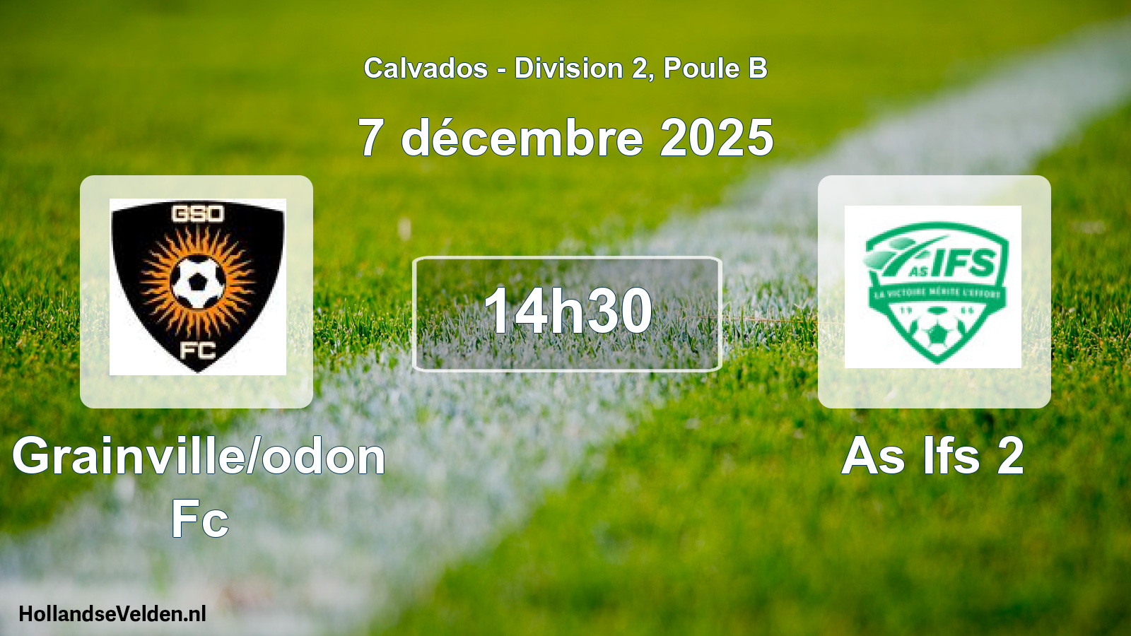 Geplande wedstrijd: Grainville/odon Fc - As Ifs 2 (7 décembre 2025)