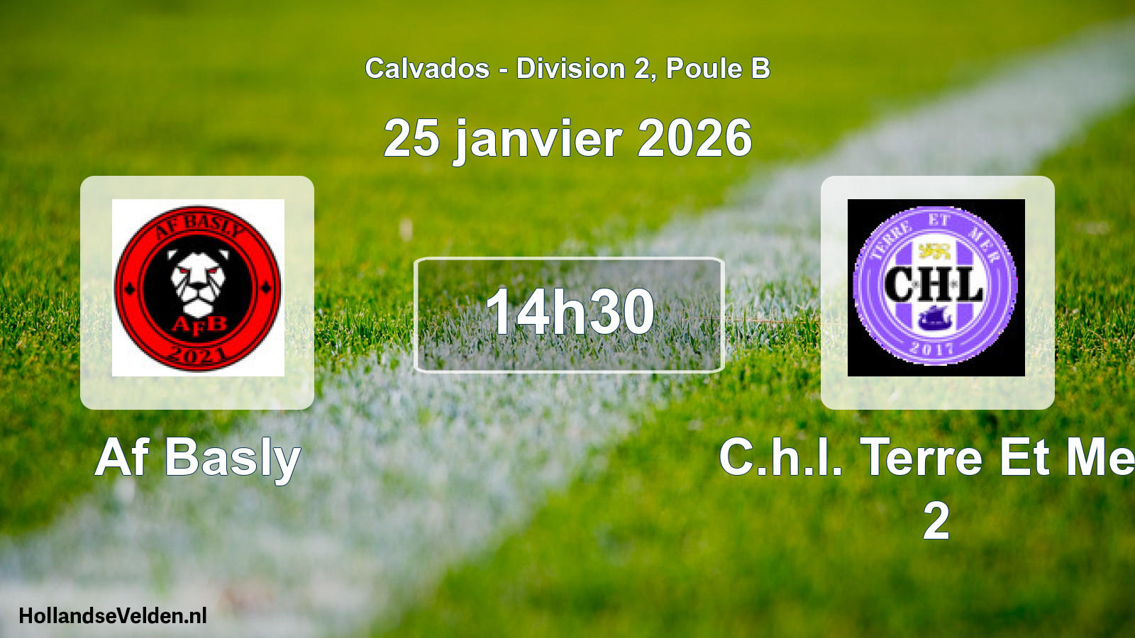 Geplande wedstrijd: Af Basly - C.h.l. Terre Et Mer 2 (25 janvier 2026)