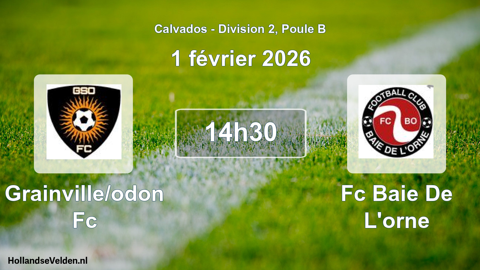 Geplande wedstrijd: Grainville/odon Fc - Fc Baie De L'orne (1 februari 2026)