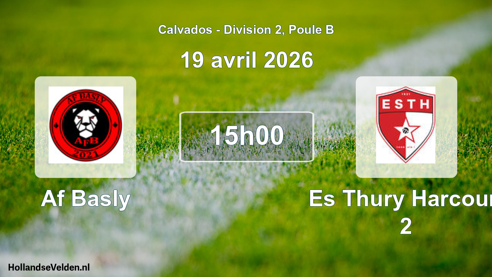 Geplande wedstrijd: Af Basly - Es Thury Harcourt 2 (19 april 2026)