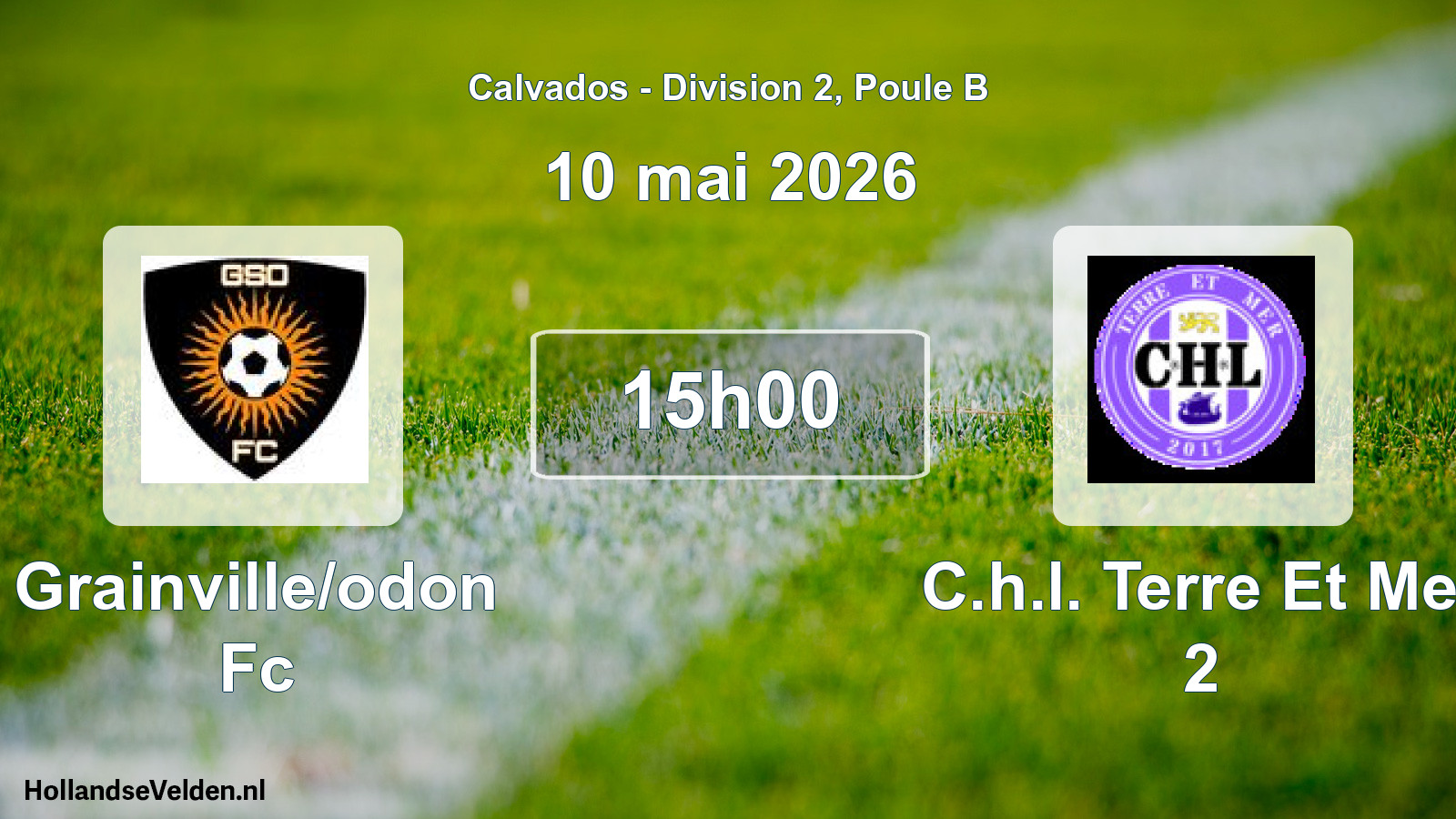 Geplande wedstrijd: Grainville/odon Fc - C.h.l. Terre Et Mer 2 (10 mai 2026)