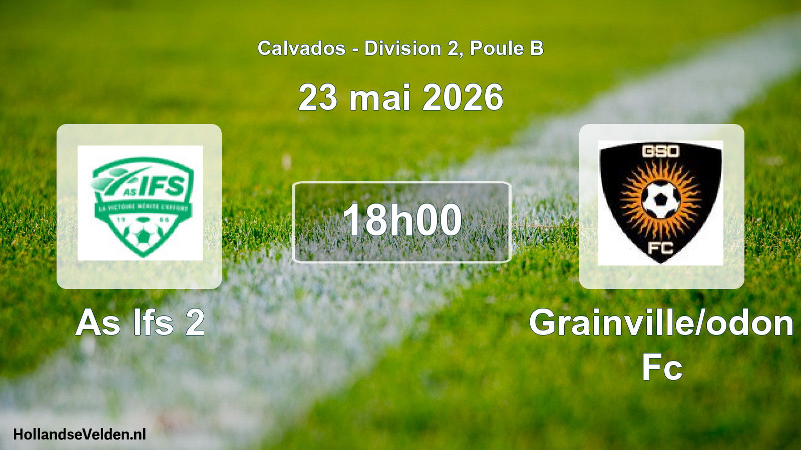 Geplande wedstrijd: As Ifs 2 - Grainville/odon Fc (23 mei 2026)