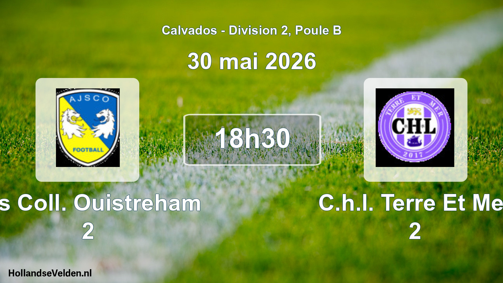 Scheduled Match: Ajs Coll. Ouistreham 2 - C.h.l. Terre Et Mer 2 (30 May 2026)