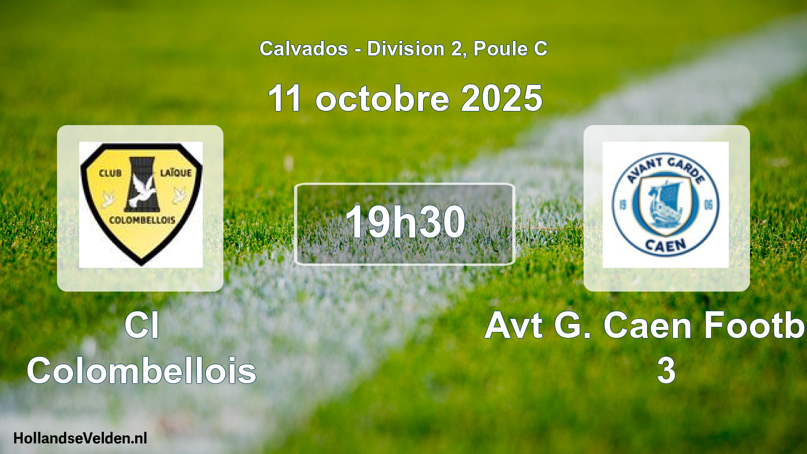 Scheduled Match: Cl Colombellois - Avt G. Caen Football 3 (12 October 2025)
