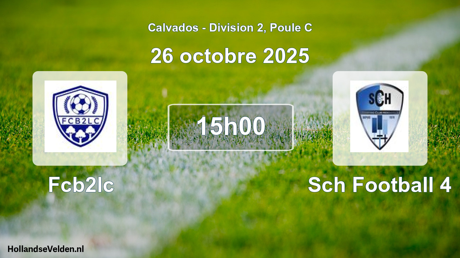 Geplande wedstrijd: Fcb2lc - Sch Football 4 (26 octobre 2025)