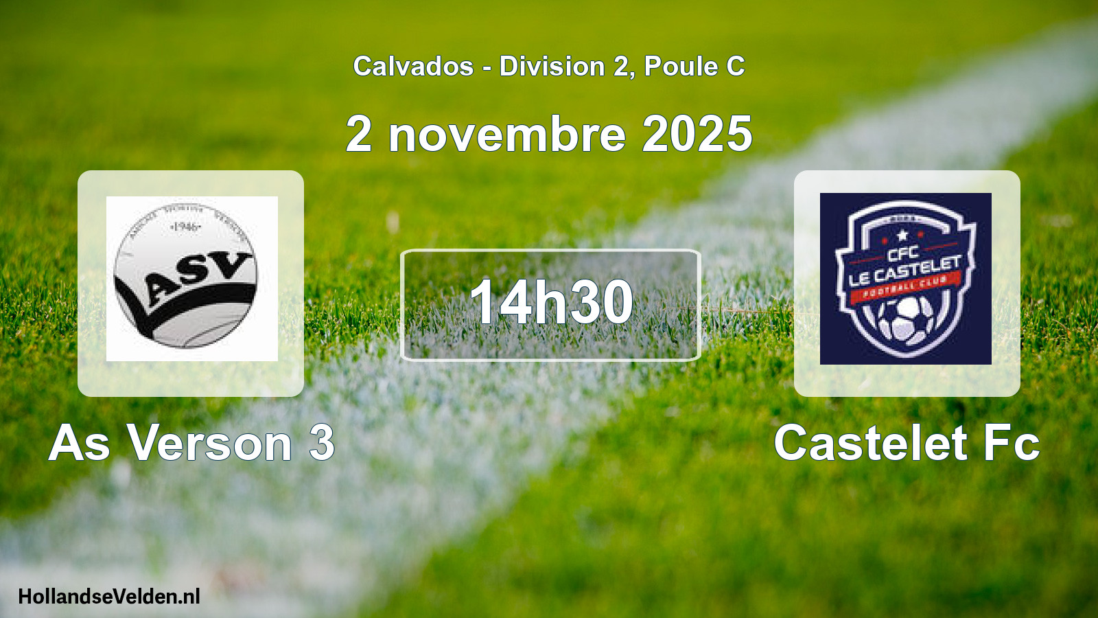Geplande wedstrijd: As Verson 3 - Castelet Fc (2 novembre 2025)
