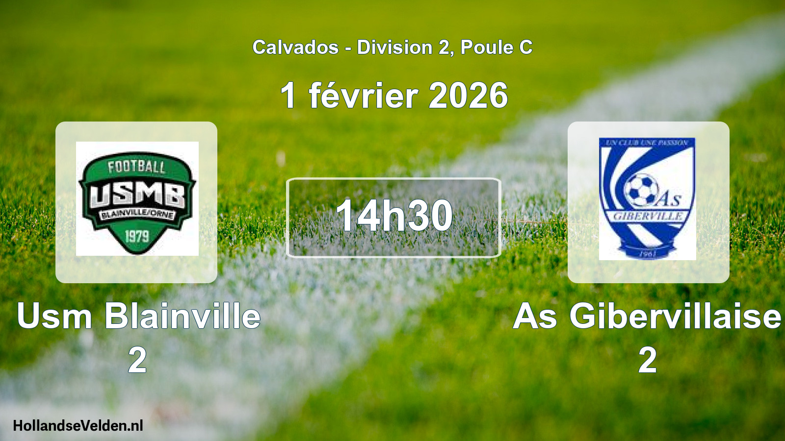 Scheduled Match: Usm Blainville 2 - As Gibervillaise 2 (1 February 2026)