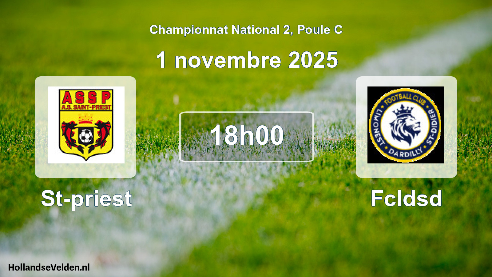 Scheduled Match: St-priest - Fcldsd (1 November 2025)