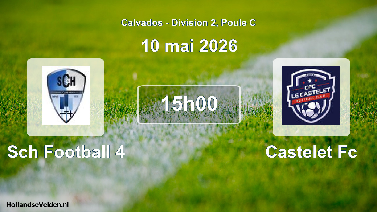 Geplande wedstrijd: Sch Football 4 - Castelet Fc (10 mai 2026)