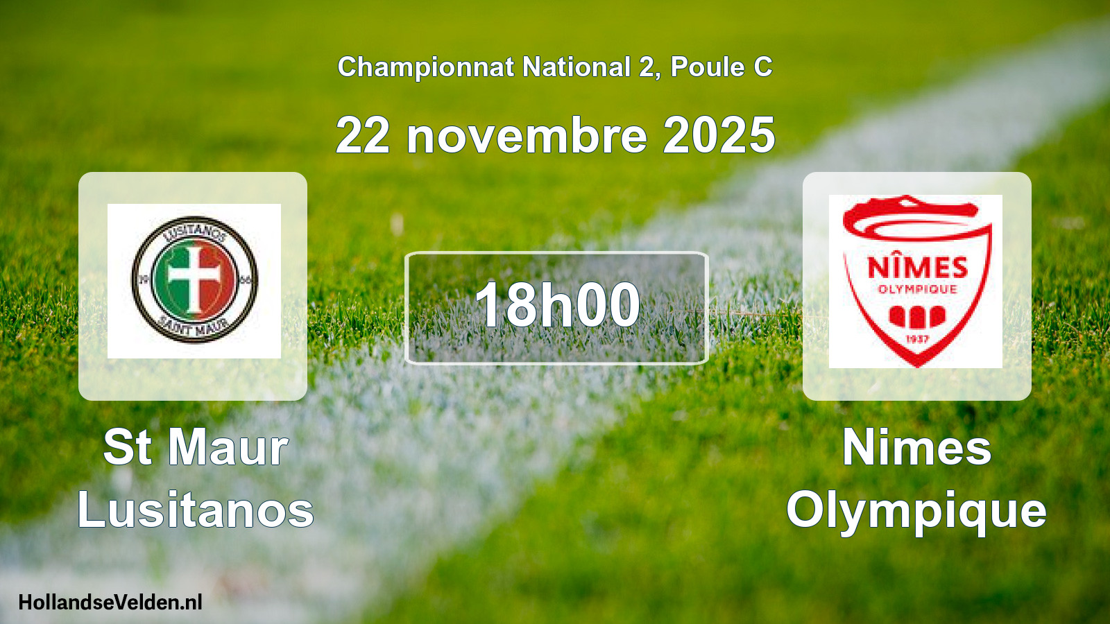 Geplande wedstrijd: St Maur Lusitanos - Nimes Olympique (22 novembre 2025)