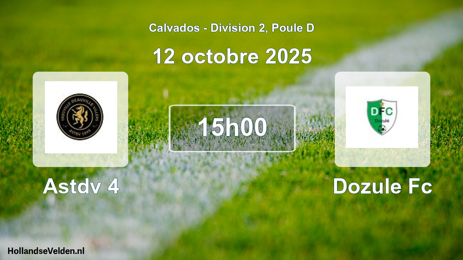 Scheduled Match: Astdv 4 - Dozule Fc (12 October 2025)
