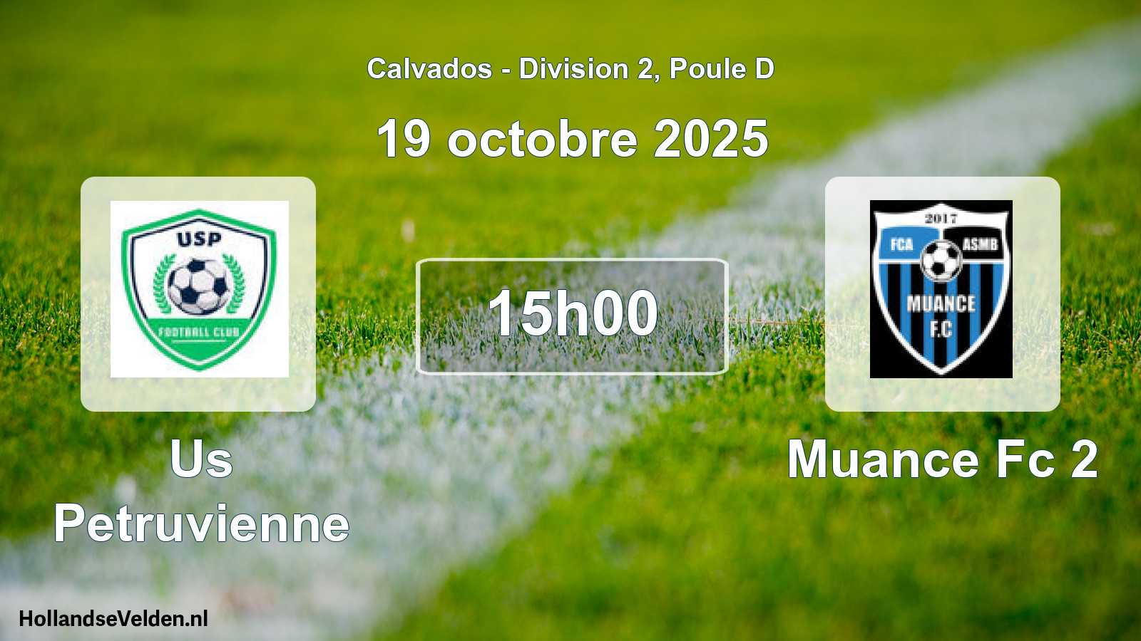 Geplande wedstrijd: Us Petruvienne - Muance Fc 2 (19 oktober 2025)