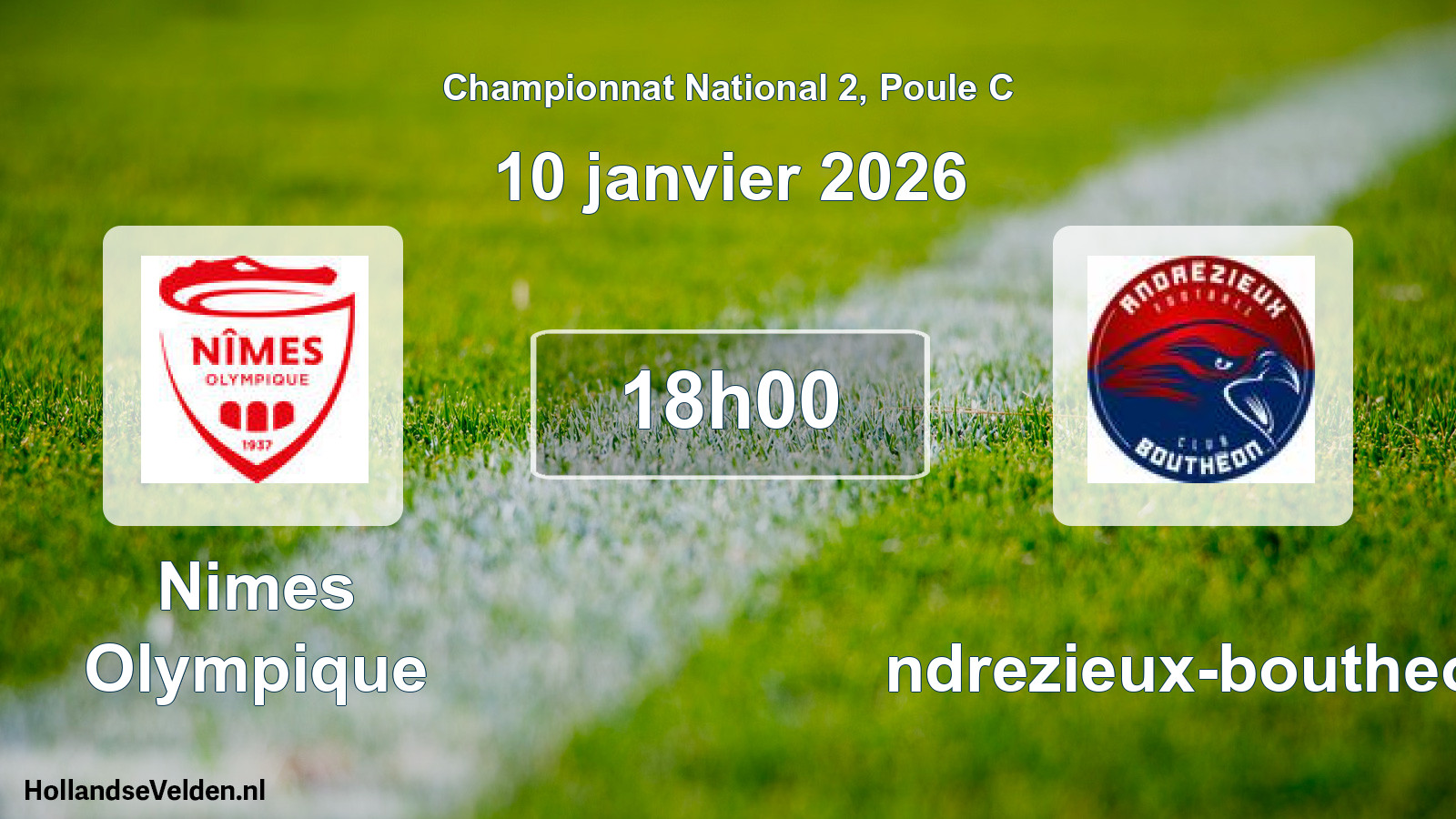 Scheduled Match: Nimes Olympique - Andrezieux-boutheon (10 January 2026)