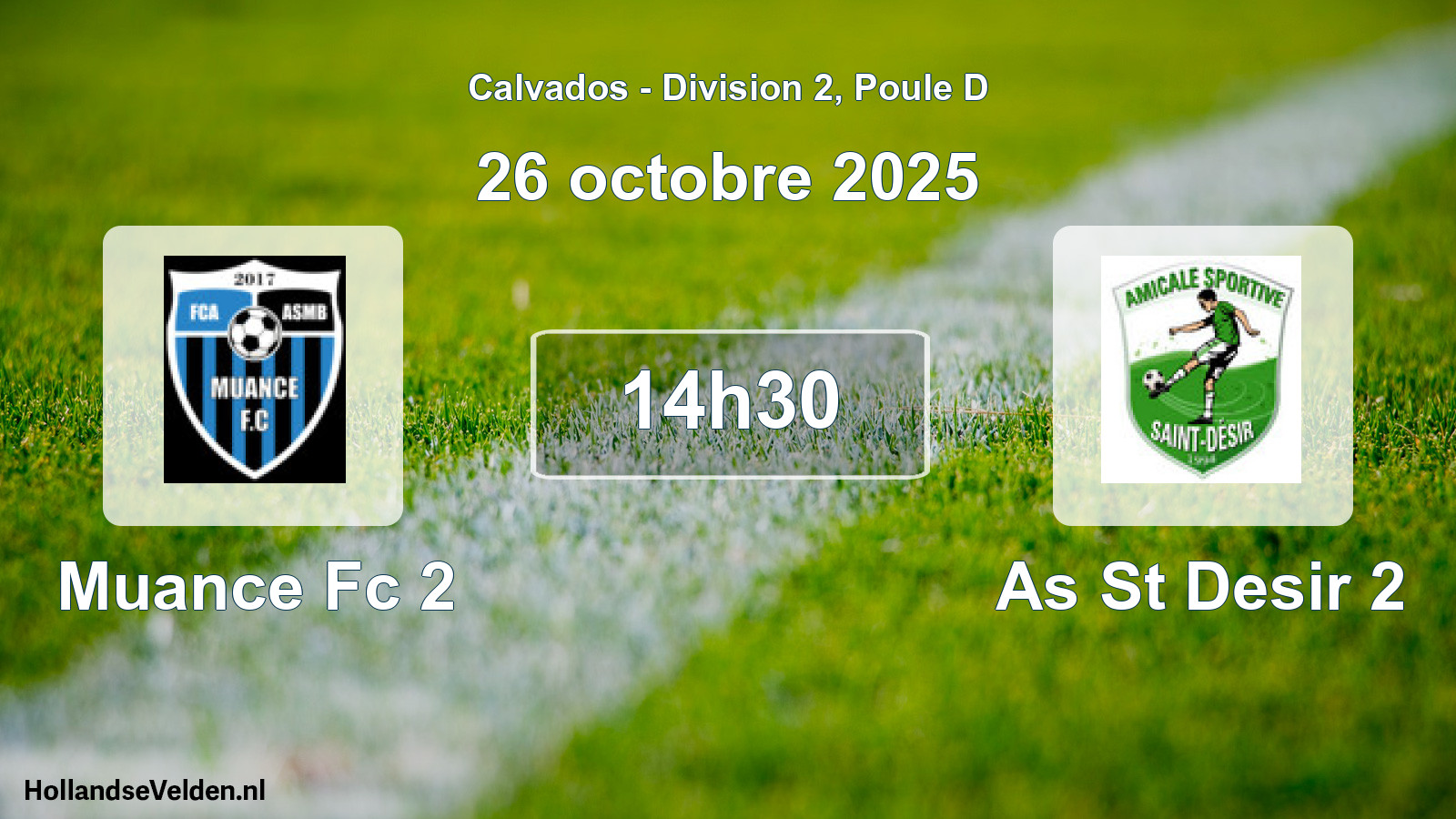 Scheduled Match: Muance Fc 2 - As St Desir 2 (26 October 2025)