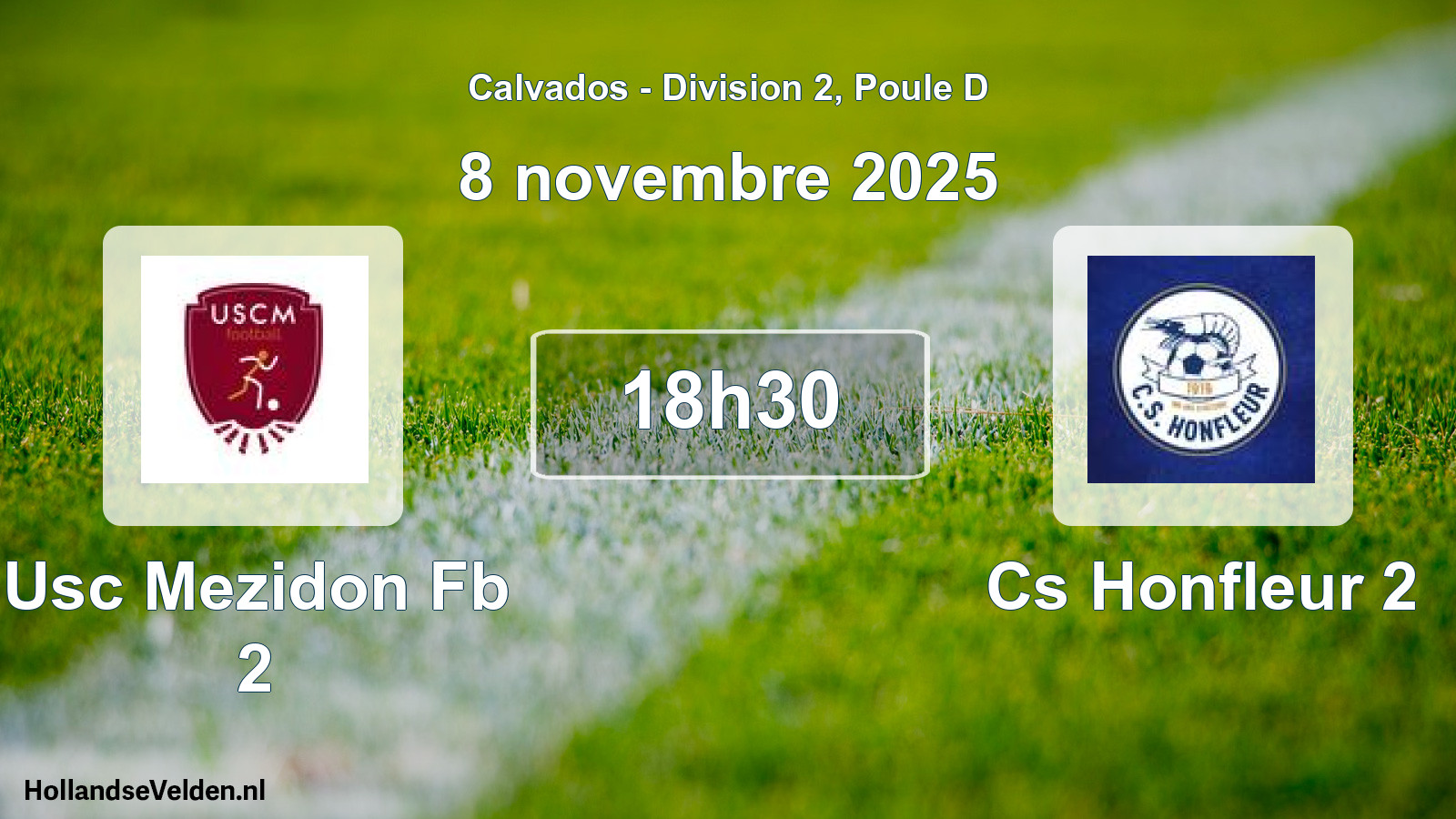 Geplande wedstrijd: Usc Mezidon Fb 2 - Cs Honfleur 2 (8 novembre 2025)