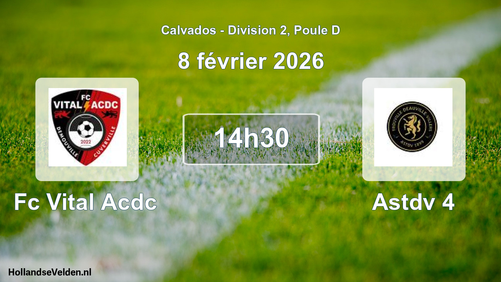 Scheduled Match: Fc Vital Acdc - Astdv 4 (8 February 2026)