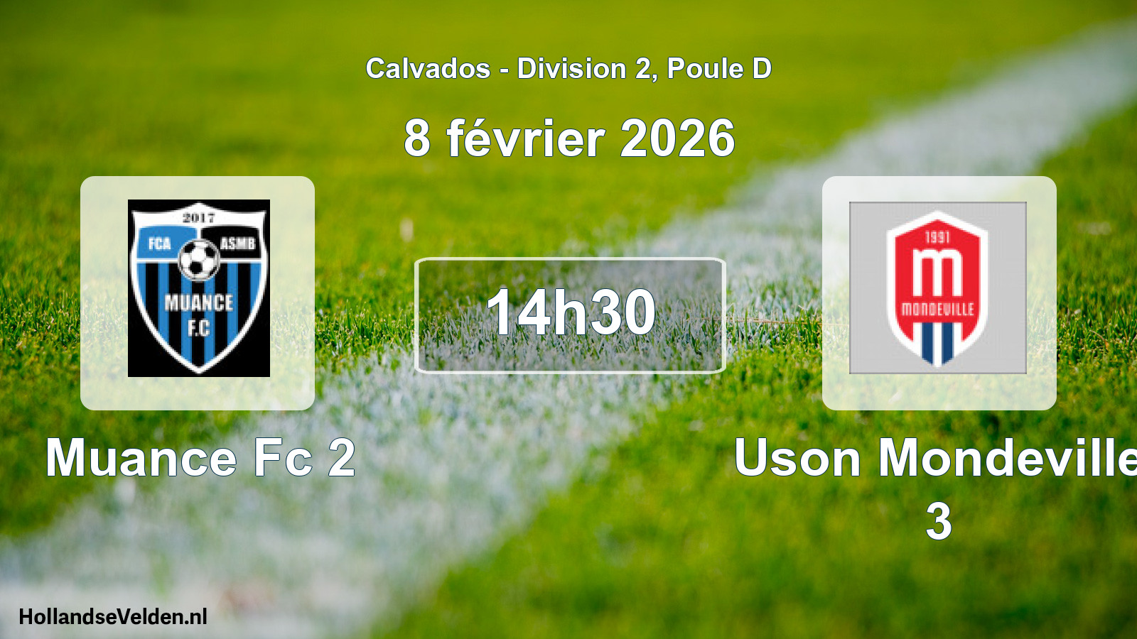 Scheduled Match: Muance Fc 2 - Uson Mondeville 3 (8 February 2026)