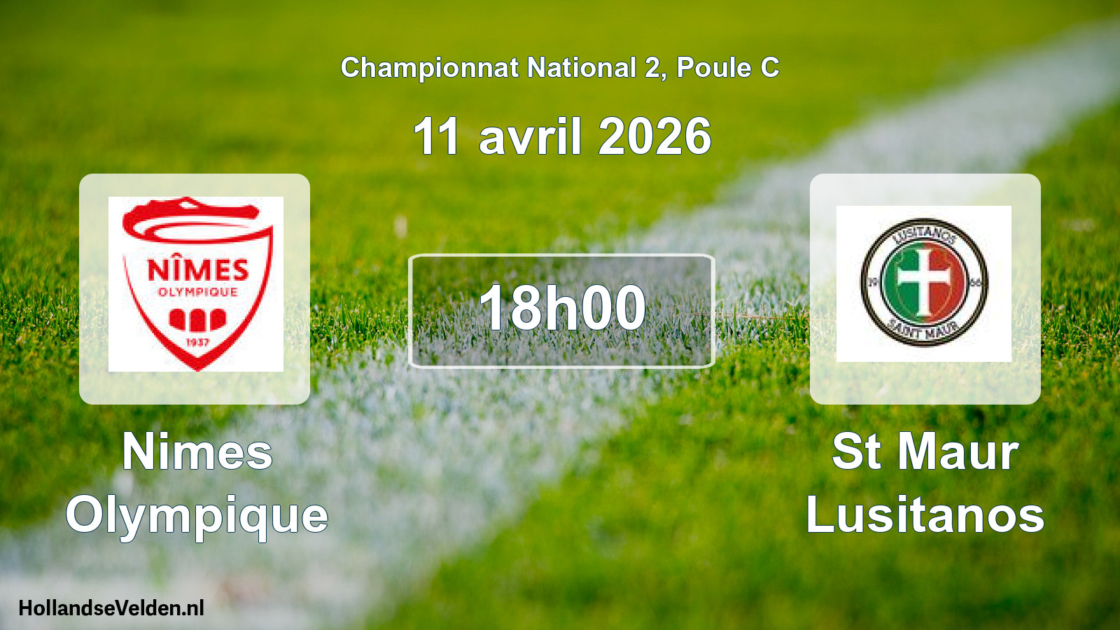 Geplande wedstrijd: Nimes Olympique - St Maur Lusitanos (11 avril 2026)