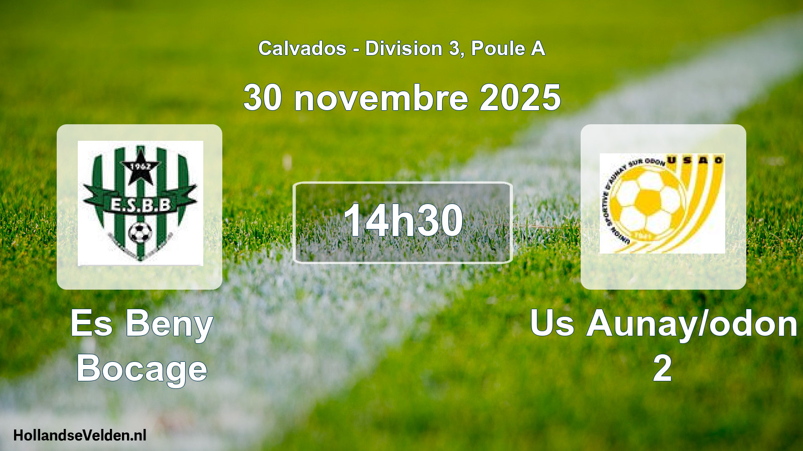 Scheduled Match: Es Beny Bocage - Us Aunay/odon 2 (30 November 2025)