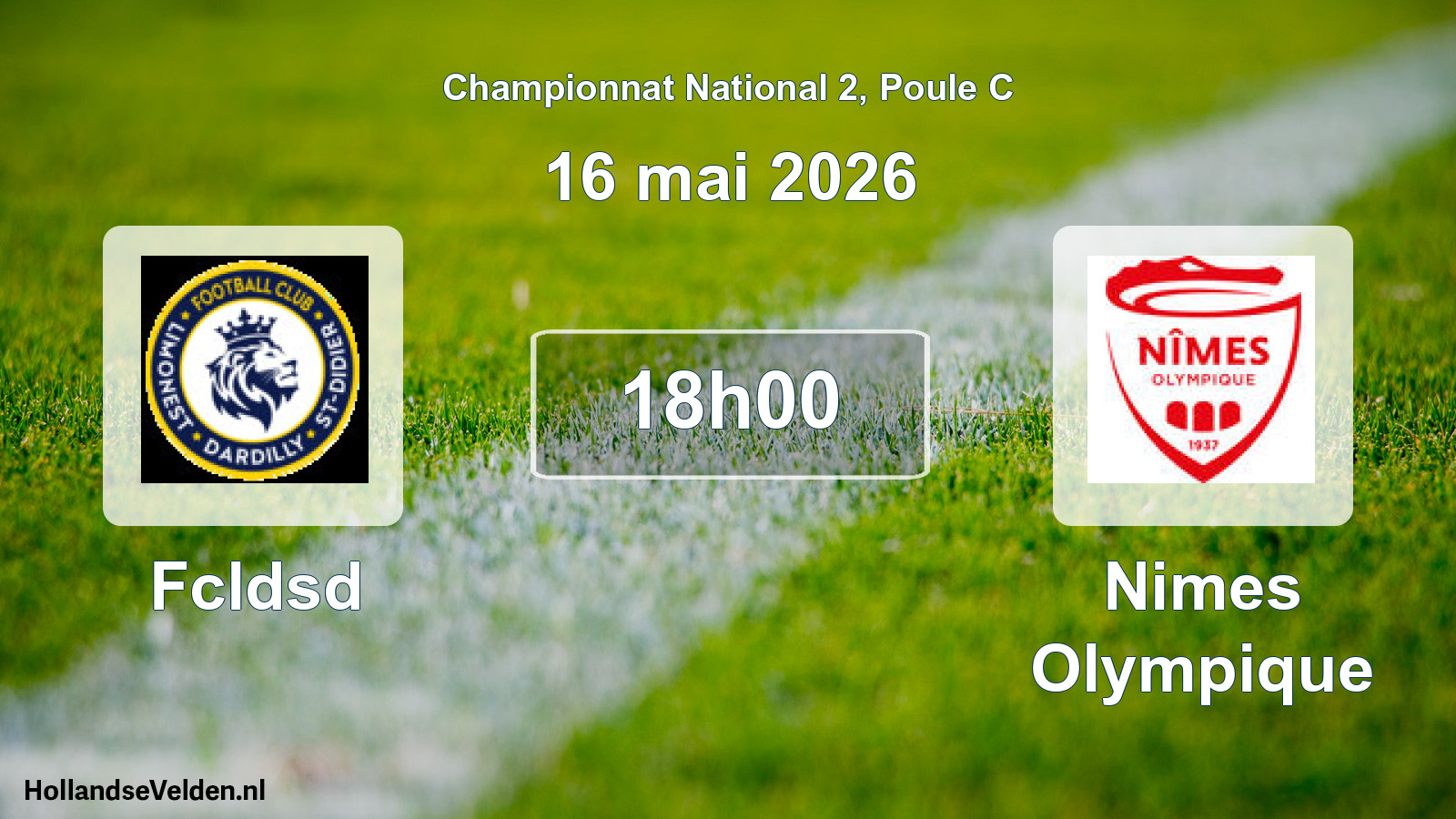 Geplande wedstrijd: Fcldsd - Nimes Olympique (16 mai 2026)