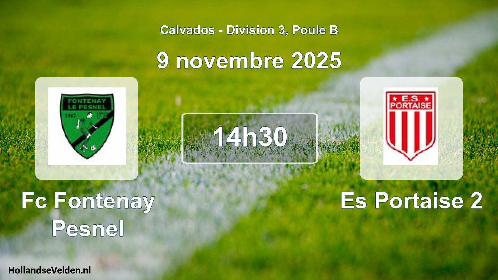 Geplande wedstrijd: Fc Fontenay Pesnel - Es Portaise 2 (9 novembre 2025)