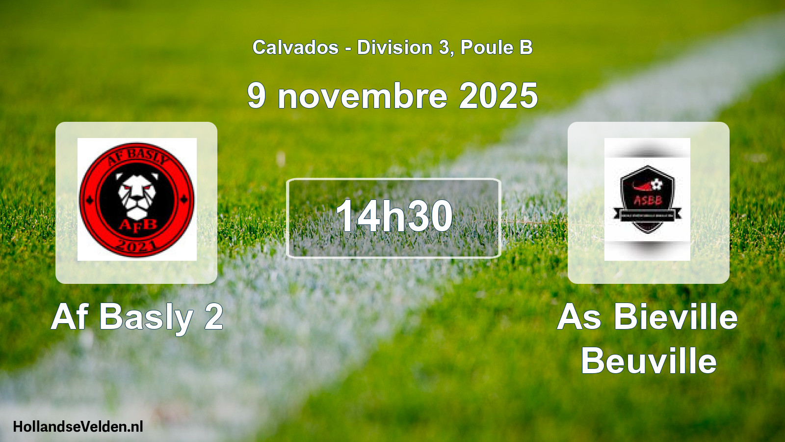 Scheduled Match: Af Basly 2 - As Bieville Beuville (9 November 2025)