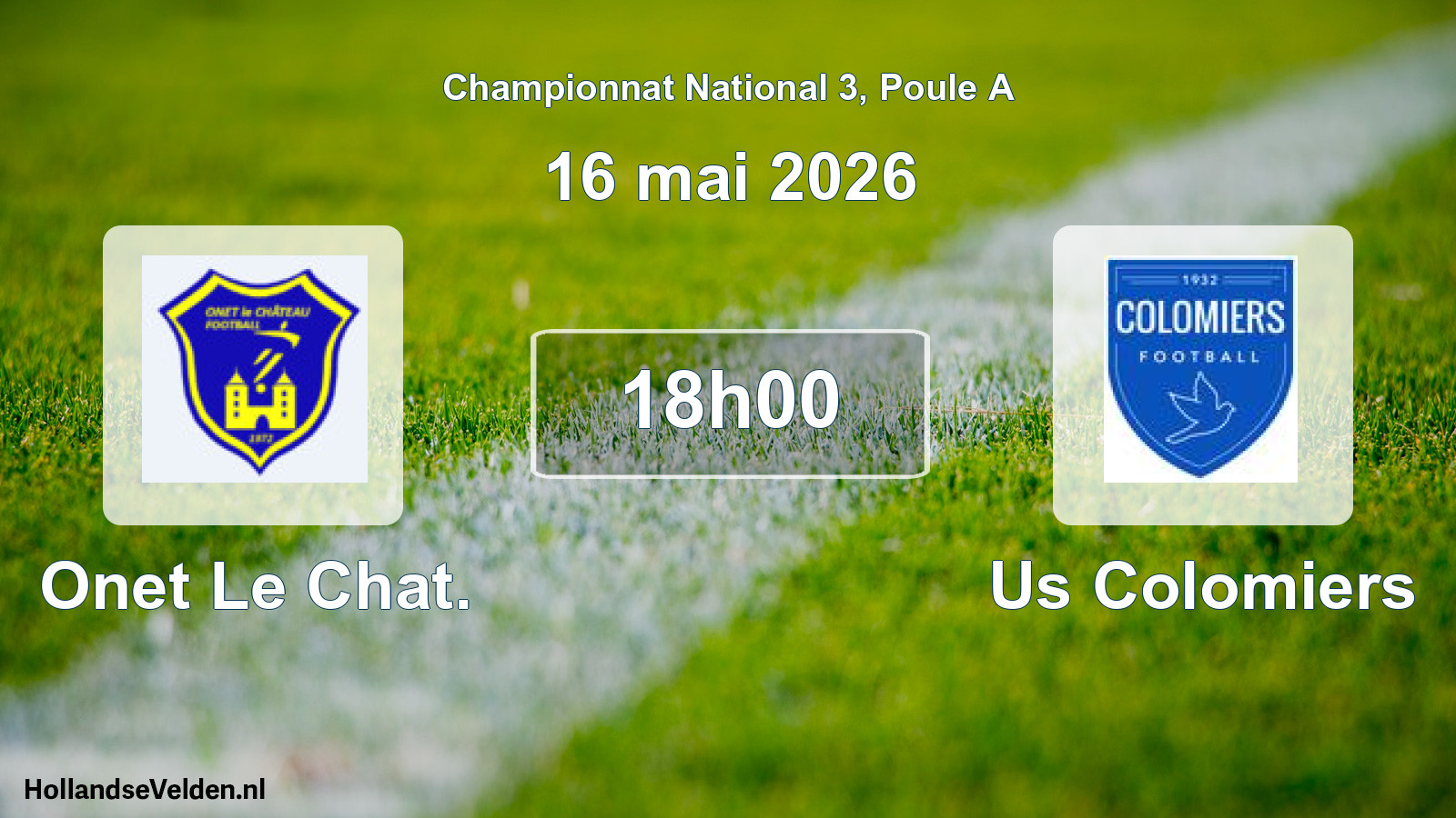 Geplande wedstrijd: Onet Le Chat. - Us Colomiers (16 mai 2026)