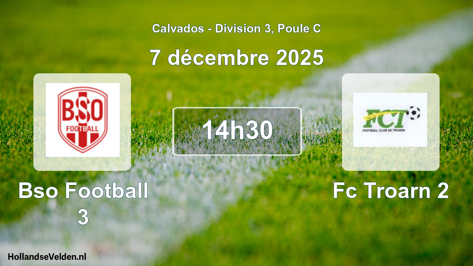Scheduled Match: Bso Football 3 - Fc Troarn 2 (7 December 2025)