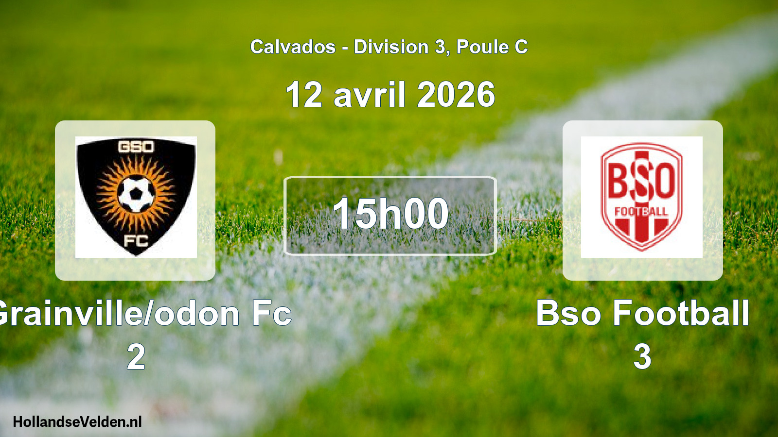 Scheduled Match: Grainville/odon Fc 2 - Bso Football 3 (12 April 2026)