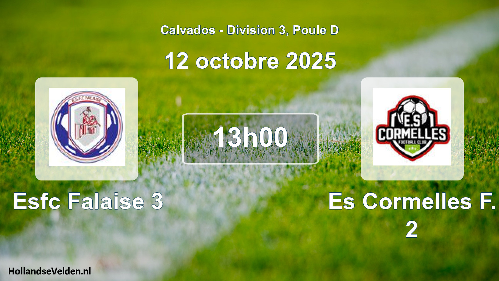 Scheduled Match: Esfc Falaise 3 - Es Cormelles F. 2 (12 October 2025)