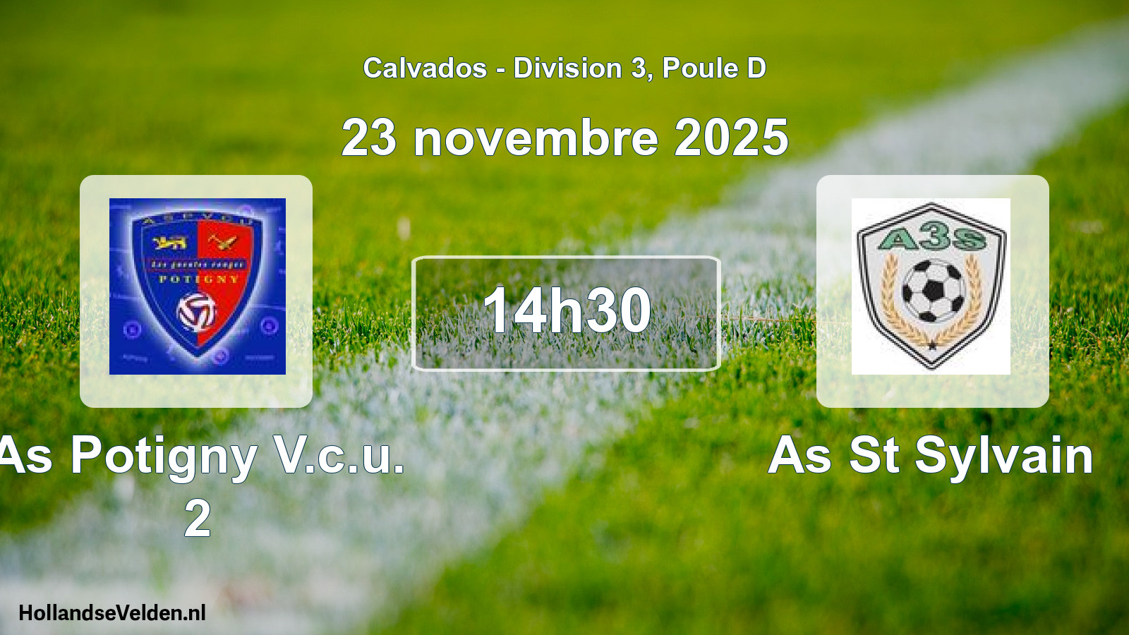 Scheduled Match: As Potigny V.c.u. 2 - As St Sylvain (23 November 2025)