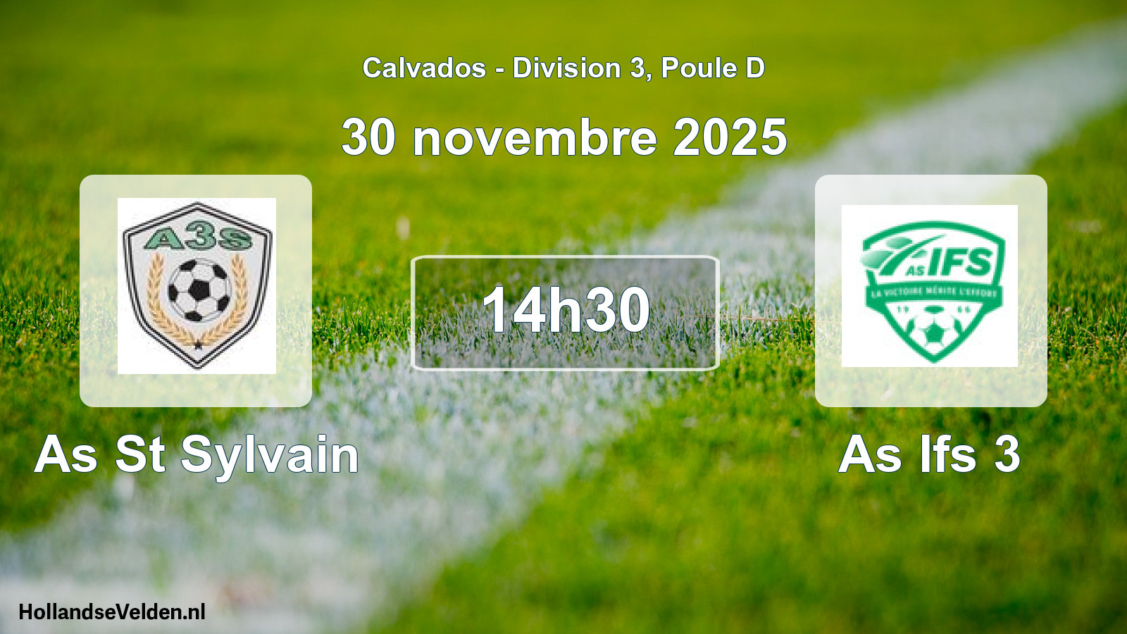 Geplande wedstrijd: As St Sylvain - As Ifs 3 (30 novembre 2025)