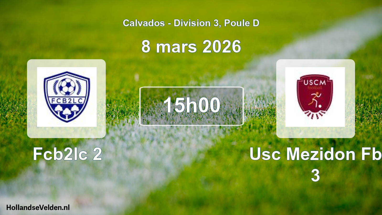 Scheduled Match: Fcb2lc 2 - Usc Mezidon Fb 3 (8 March 2026)