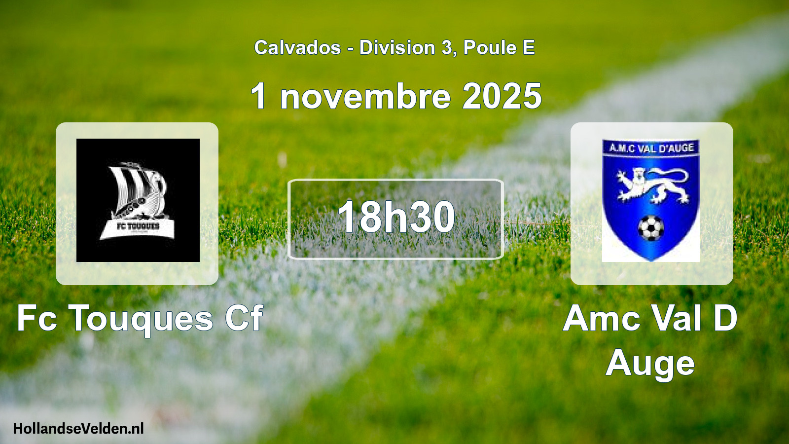 Geplande wedstrijd: Fc Touques Cf - Amc Val D Auge (1 november 2025)