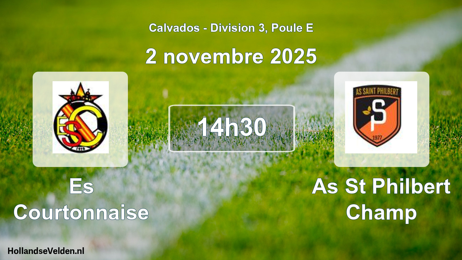 Geplande wedstrijd: Es Courtonnaise - As St Philbert Champ (2 novembre 2025)