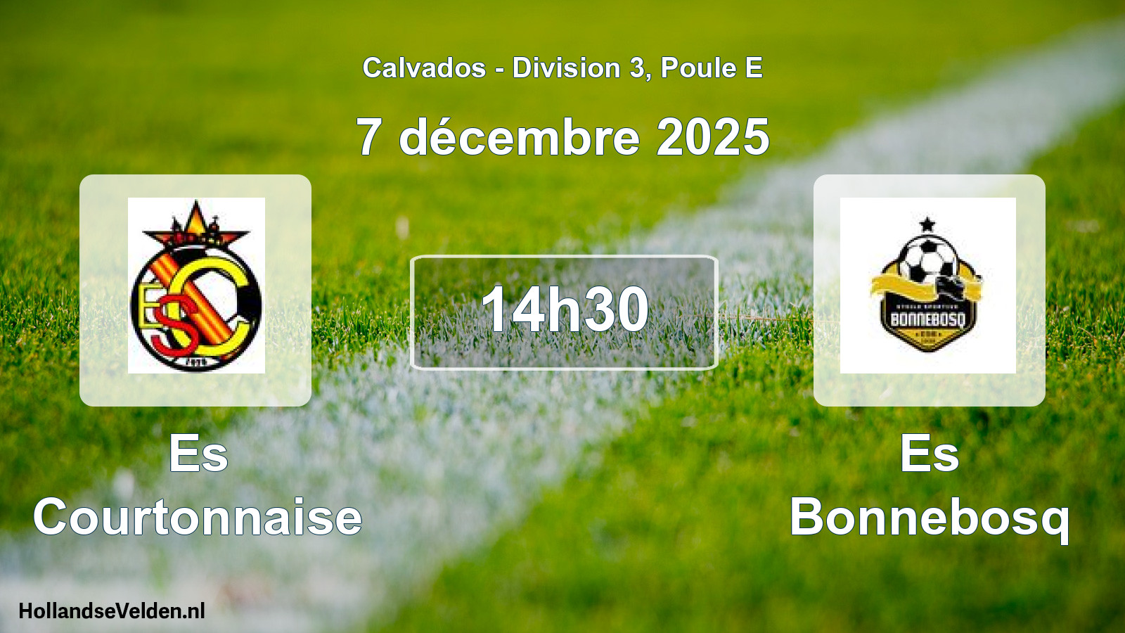 Geplande wedstrijd: Es Courtonnaise - Es Bonnebosq (7 décembre 2025)